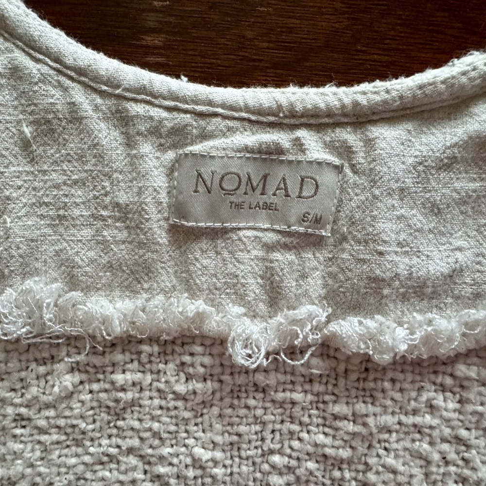 NOMAD The Label Bloom Cotton Shrug - Ecru - S/M - Picture 3 of 5